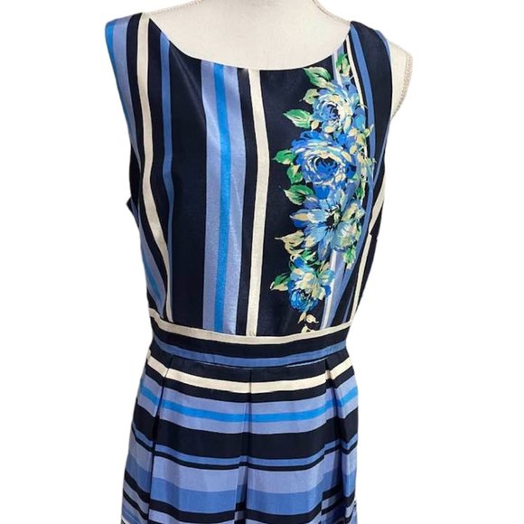 Julian Taylor NY -Wedding Guest Party Pleated Dress with Pockets ~ size 14 - Picture 6 of 15